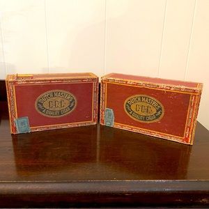 Pair of Vintage Dutch Masters Cigar Boxes